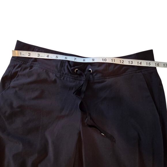 Athleta Lined Athletic Pants, Wide leg, drawstring waist, Drawstring At Ankles - Picture 8 of 12